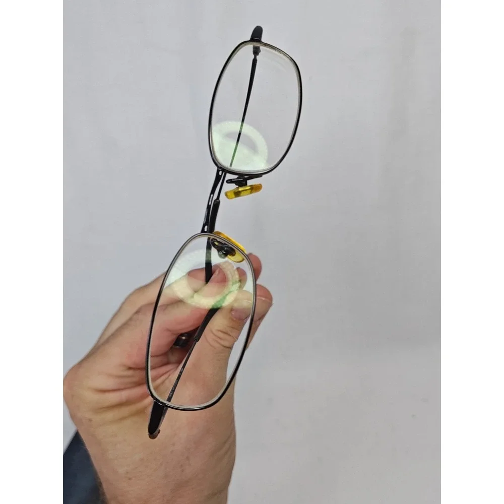 Nike Flexon 4062 001 Black Oval Eyeglass Frames Memory Metal w/ Hard Case